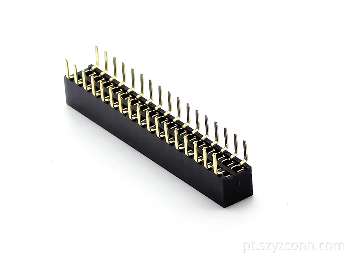 2.0mm female header bottom entry